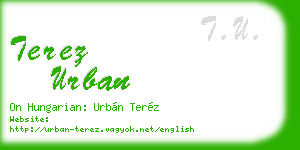 terez urban business card